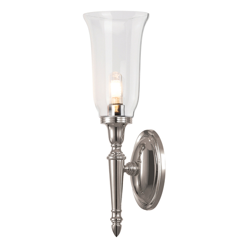 Check Dryden 1 Light Wall Light - Polished Nickel Elstead