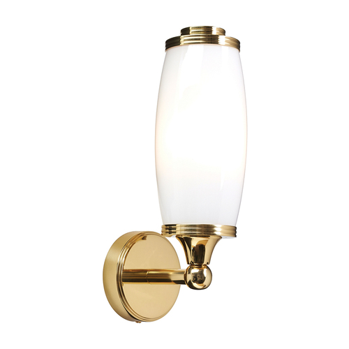 Check Eliot 1 Light Wall Light - Polished Brass Elstead