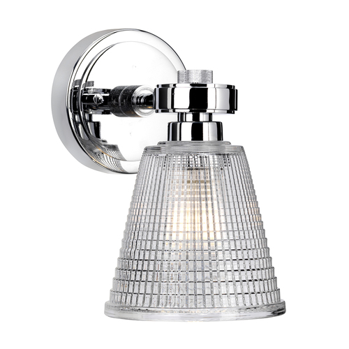 Check Gunnislake 1 Light Wall Light - Polished Chrome Elstead