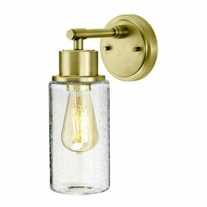 Morvah 1 Light Wall Light - Brushed Brass Elstead small 0