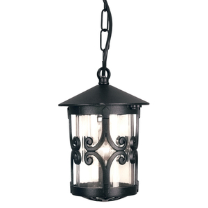 Hereford 1 Light Porch Chain Lantern Elstead small 0