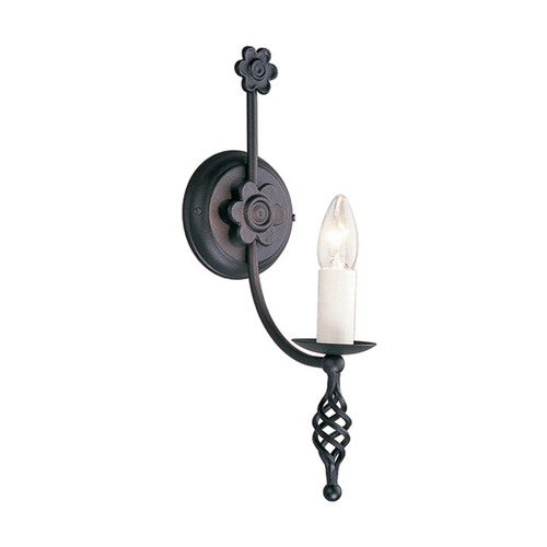 Check Belfry 1 Light Wall Light Black Elstead