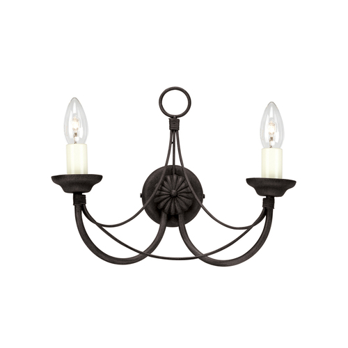 Check Carisbrooke 2 Light Wall Light Elstead