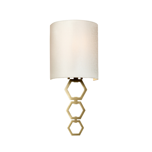 Check Clark Small 1 Light Wall Light - Aged Brass Elstead