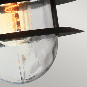 Copenhagen 1 Light Wall Lantern - Black Elstead small 3