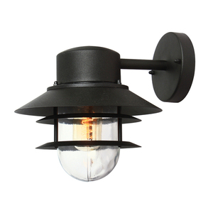 Copenhagen 1 Light Wall Lantern - Black Elstead small 0