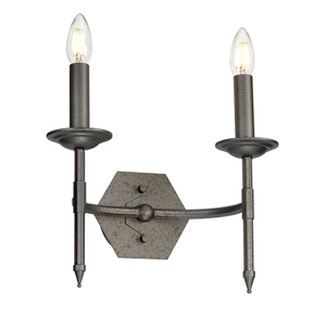 Crown 2 Light Wall Light Elstead small 0