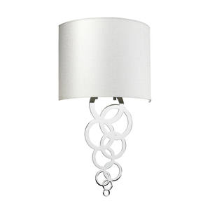 Curtis Medium 1 Light Wall Light - Polished Chrome Elstead small 1