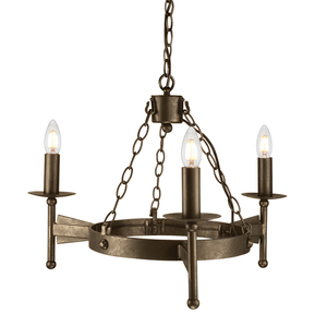 Cromwell 3 Light Chandelier  Elstead small 0