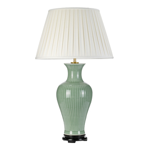 Dalian 1 Light Table Lamp With Tall Empire Shade Elstead small 1