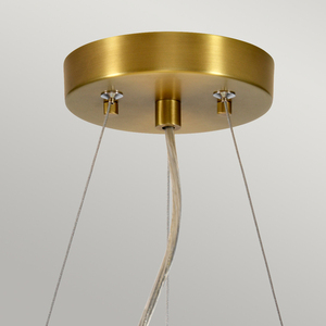 Pearce 14" Pendant with Aged Brass Ceiling Pan Elstead small 2