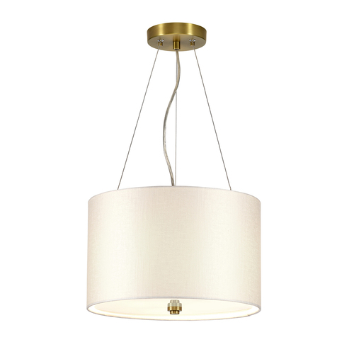 Check Pearce 14" Pendant with Aged Brass Ceiling Pan Elstead