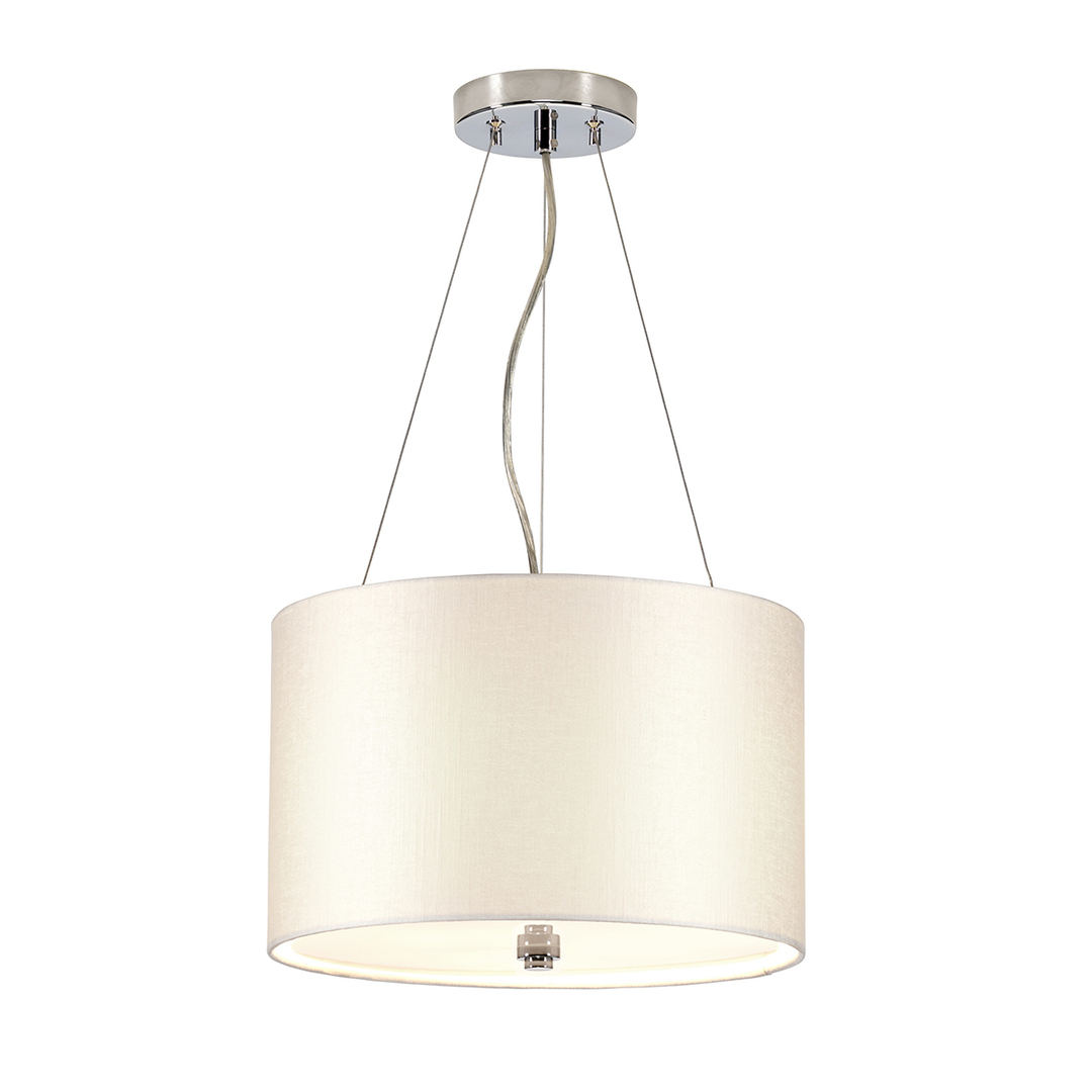 Pearce 14" Pendelleuchte mit poliertem Chrom Deckenschale Elstead