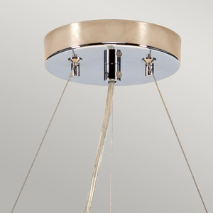 Pearce 18" Pendant with Polished Chrome Ceiling Pan Elstead small 1