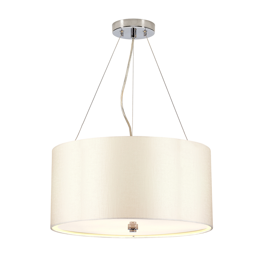 Pearce 18" Pendelleuchte mit poliertem Chrom Deckenhalterung Elstead