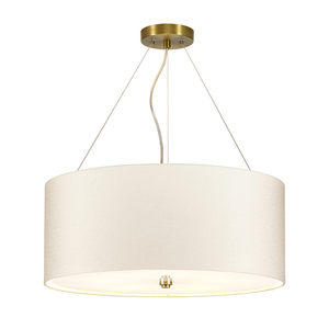 Pearce 22" Pendant Lamp with aged brass ceiling pan Elstead small 0
