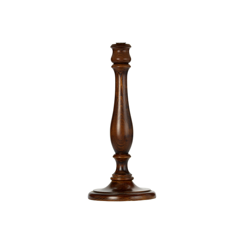 Check Painswick Walnut 1 Light Small Table Lamp - Base Only Elstead
