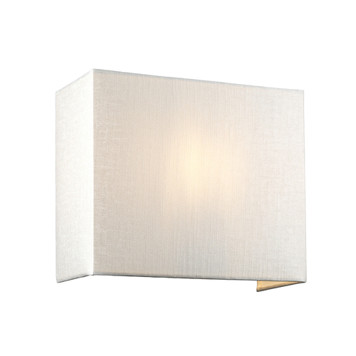 Check Riley Medium Square Wall Light with Polished Chrome Back Plate Elstead