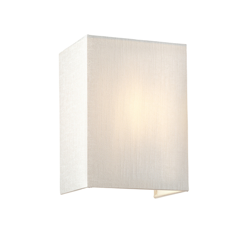 Check Riley Small Square Wall Light with Polished Chrome Back Plate Elstead