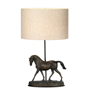 Spirit 1 Light Table Lamp With Oval Shade Elstead small 0