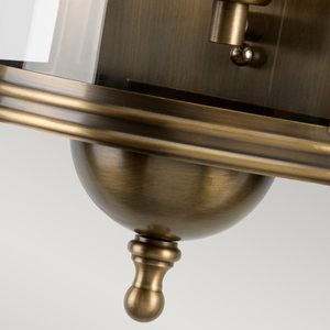 Downing Street Wall Lantern - Brass Elstead small 3