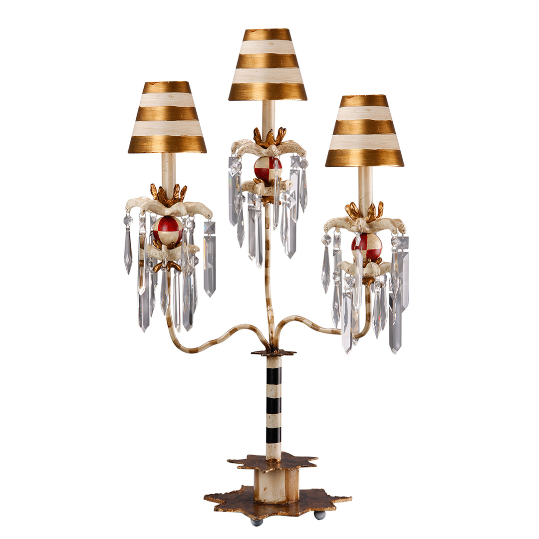 Birdland 3 Arm Tischlampe Elstead
