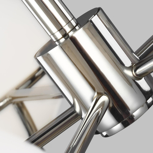 Apollo 5 Light Chandelier - Polished Nickel Elstead small 1