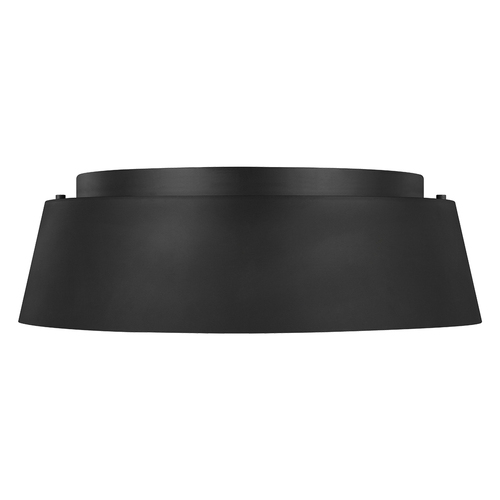 Check Asher 3 Light Flush Light - Midnight Black Elstead