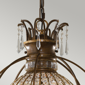Bellini 3 Light Chandelier Elstead small 1