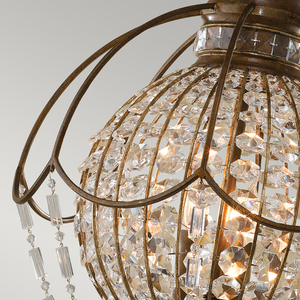 Bellini 3 Light Chandelier Elstead small 2