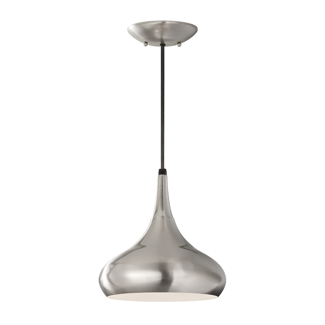 Beso 1- Brushed Steel Pendant Lamp Elstead