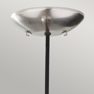 Beso 1 Light Mini Pendant Lamp - brushed steel Elstead small 1