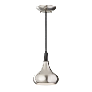 Beso 1 Light Mini Pendant Lamp - brushed steel Elstead small 0