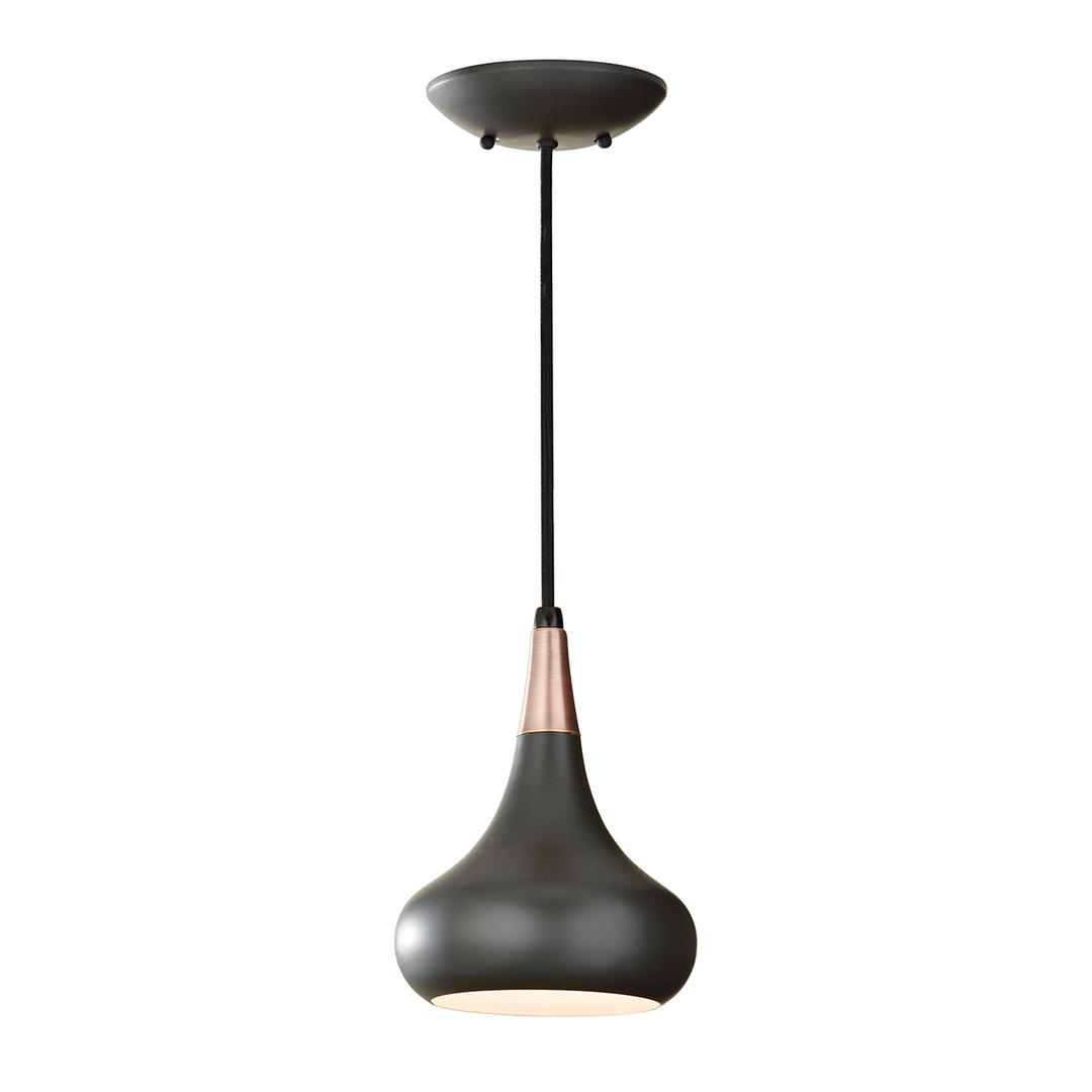Beso 1 Light Mini Pendant Lamp - Dark Brown Elstead