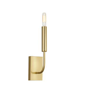 Brianna 1 Light Wall Light - Burnished Brass Elstead small 1