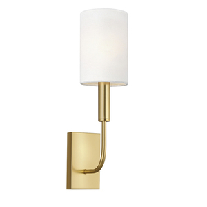 Brianna 1 Light Wall Light - Burnished Brass Elstead small 0