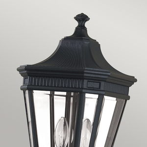 Cotswold Lane 2 Light Medium Pillar - Black Elstead small 1