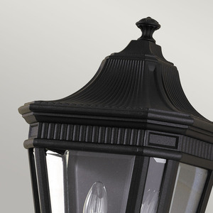 Cotswold Lane 2 Light Half Wall Lantern - Black Elstead small 2