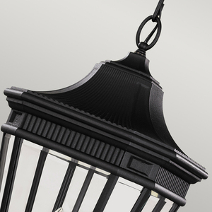 Cotswold Lane 3 Light Large Chain Lantern - Black Elstead small 2