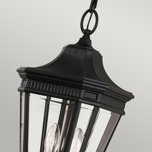Cotswold Lane 2 Light Medium Chain Lantern - Black Elstead small 1