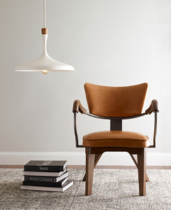 Darwin 1 Light Pendant - Matte White Elstead small 1