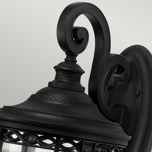 English Bridle 3 Light Large Wall Lantern - Black Elstead small 1