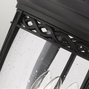 English Bridle 3 Light Large Pedestal - Black Elstead small 2