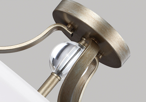 Evington 2 Light Semi-Flush - Sunset Gold Elstead small 1