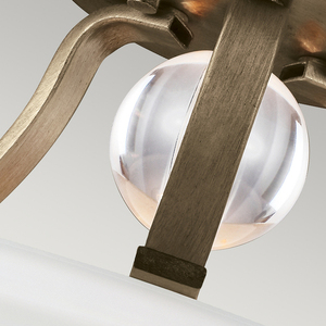 Evington 2 Light Semi-Flush - Sunset Gold Elstead small 3