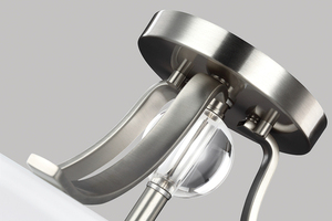 Evington 2 Light Semi-Flush - Satin Nickel Elstead small 1