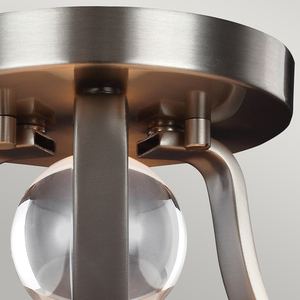 Evington 2 Light Semi-Flush - Satin Nickel Elstead small 2