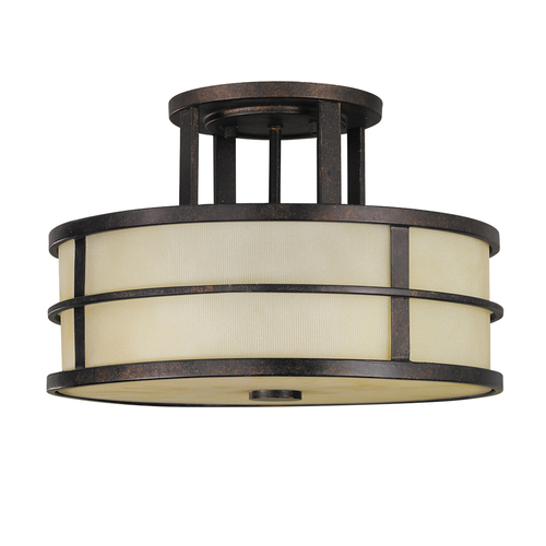 Check Fusion 3 Light Semi-Flush Elstead