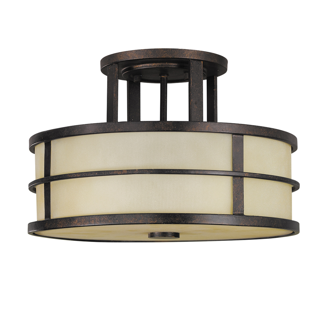 Fusion 3 Light Semi-Flush Elstead