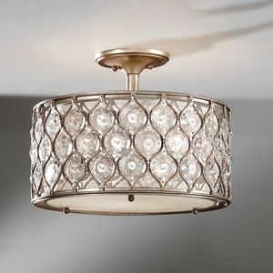 Lucia 1 Light Semi-Flush Light Elstead small 1